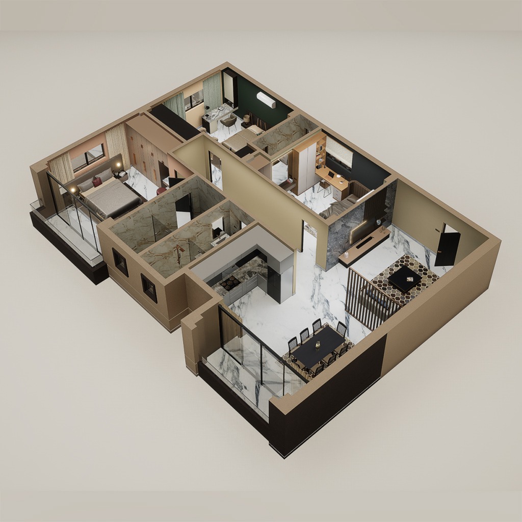 A 3D Floor Plan Concept by Heavenlybuild